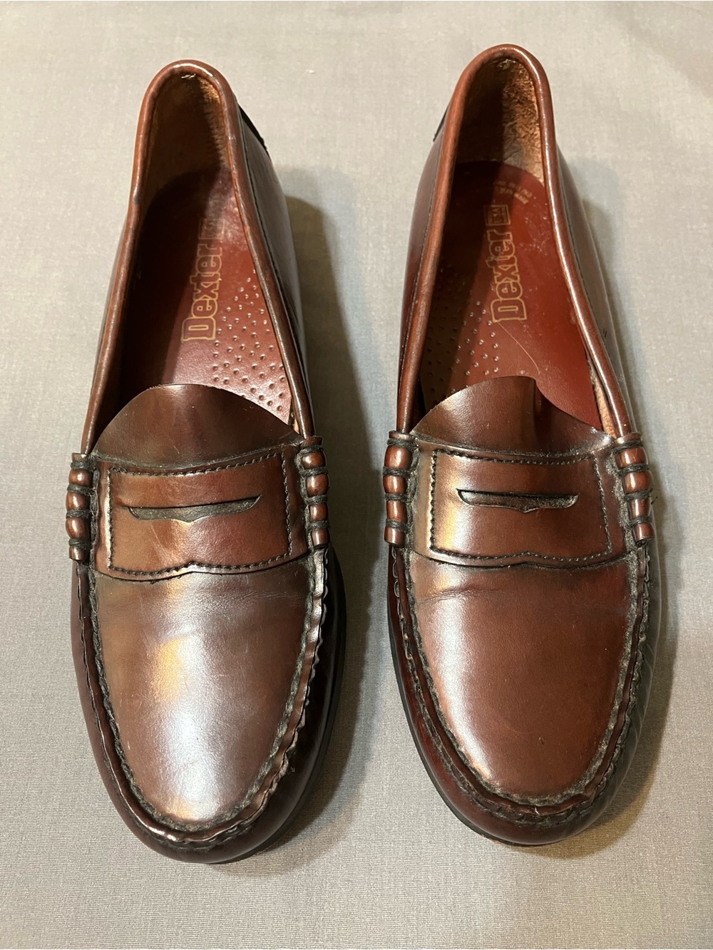 Dexter Men’s Chestnut Brown Leather Penny Loafers